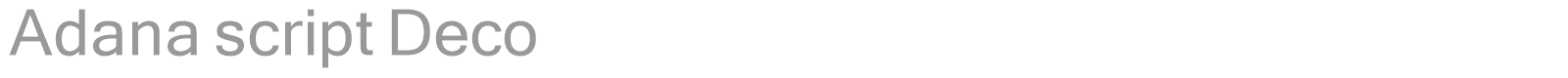 Adana script Deco font preview